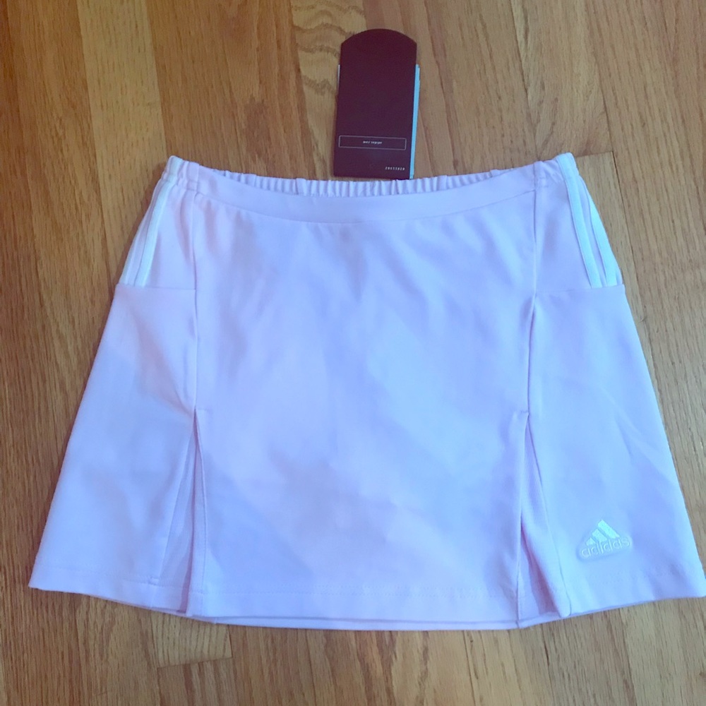 Adidas girls pink tennis skort, size girls L, NWT